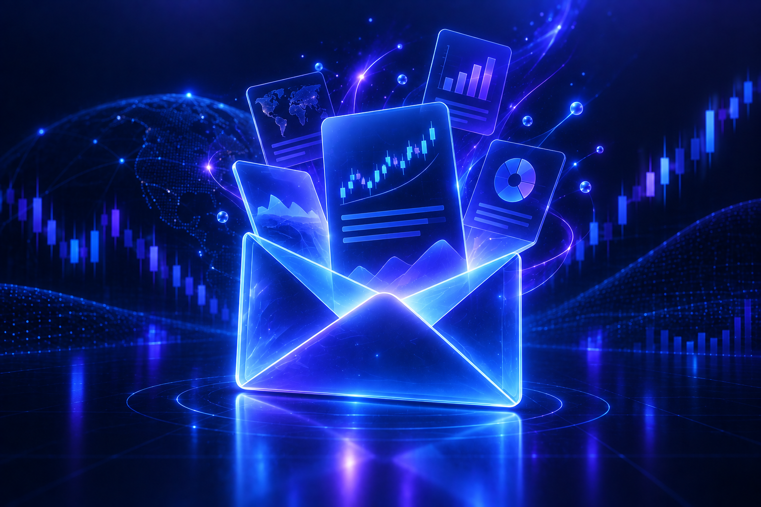 Daily market intelligence newsletter in an inbox
